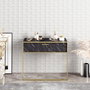 Hanah Home Aparador Polka - Black con patrón de mármol